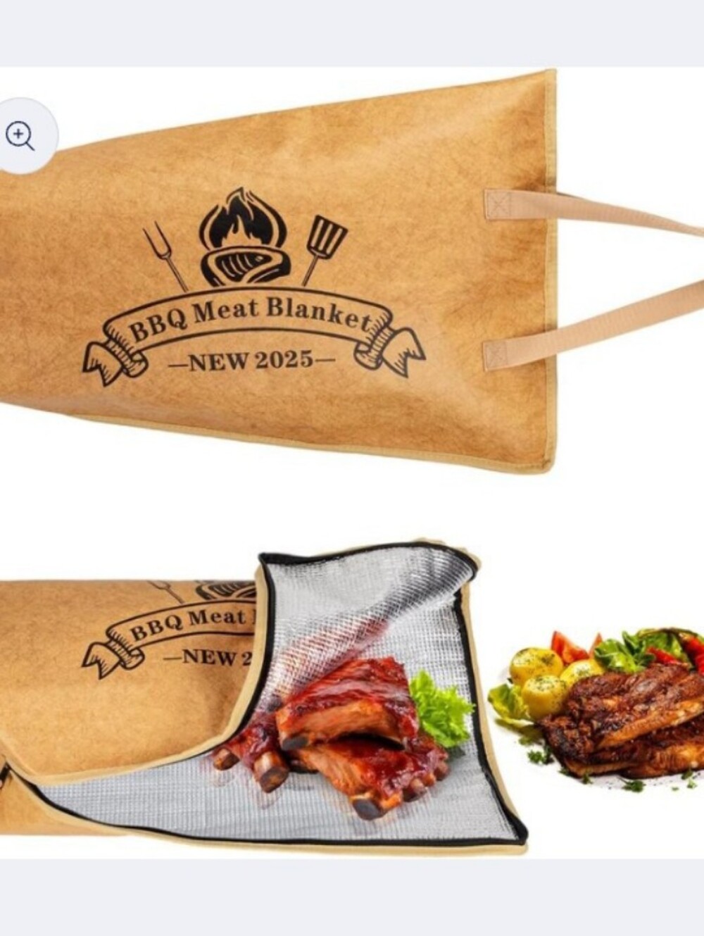 2x BBQ Blankets for Resting Meat Smoker  Meat Barbecue Wide Mouth 13" & 20" New